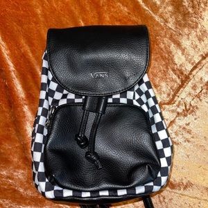 Vans mini checkered backpack